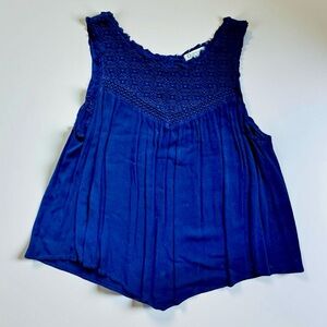 Democracy Navy Sleeveless Blouse
